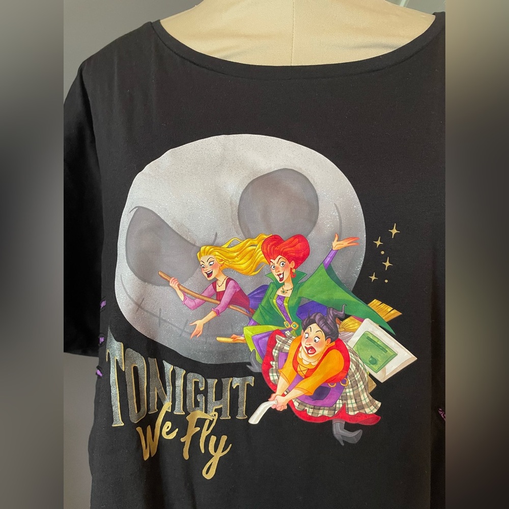 Hocus Pocus “Tonight We Fly” Shirt Jack Skellington Moon XL Disney Parks